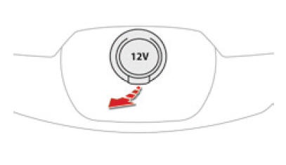 Tomada de acessórios 12 V