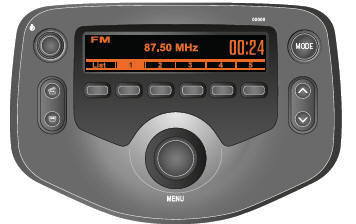 Auto-rádio com Bluetooth
