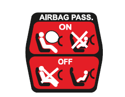 Desactivação do airbag frontal do passageiro 