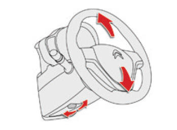 Regulação do volante (com direcção assistida)