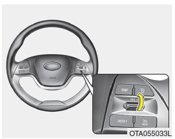 Sistema de controlo da velocidade de cruzeiro 