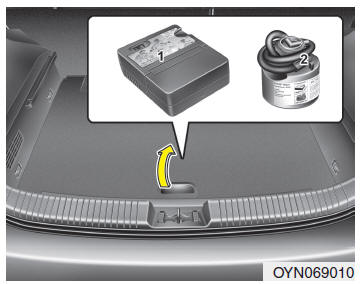 Pneu vazio (com Tire Mobility Kit) 