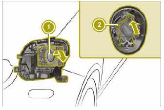 Substituir a luz de médios e os máximos